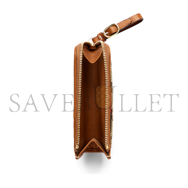 GUCCI GG EMBLEM ZIP CARD CASE 821804 (13*8.5*3cm) GUCCI GG EMBLEM ZIP CARD CASE 821804 (13*8.5*3cm)
